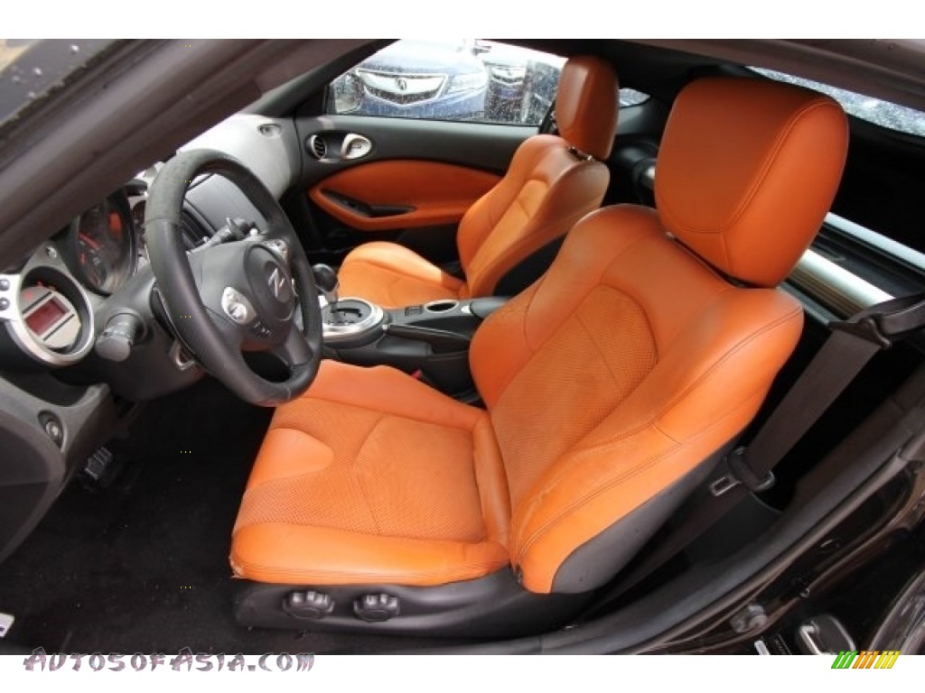 2009 370Z Touring Coupe - Magnetic Black / Persimmon Leather photo #19
