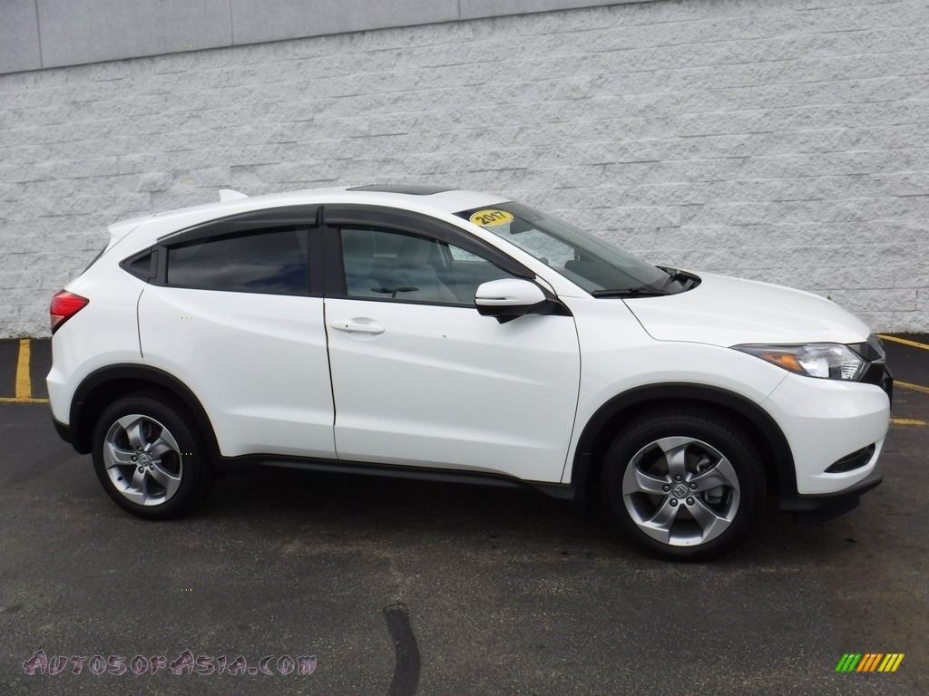 2017 HR-V EX AWD - White Orchid Pearl / Gray photo #2