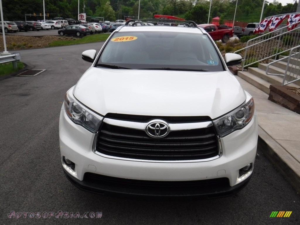 2015 Highlander Limited AWD - Blizzard Pearl White / Ash photo #5