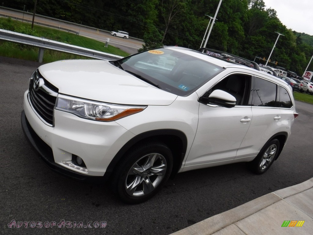 2015 Highlander Limited AWD - Blizzard Pearl White / Ash photo #6