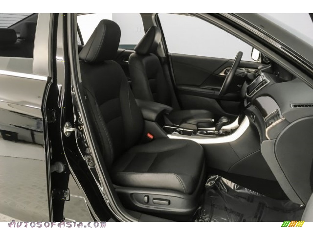 2016 Accord EX-L Sedan - Crystal Black Pearl / Black photo #6