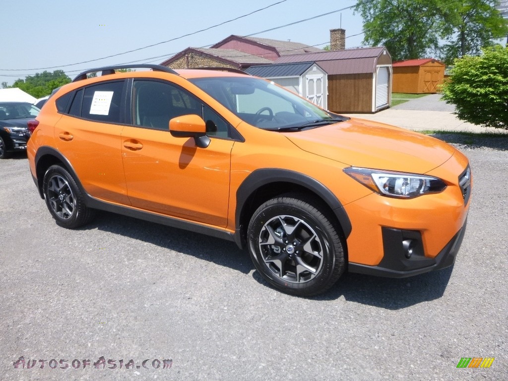 Sunshine Orange / Black Subaru Crosstrek 2.0i Premium