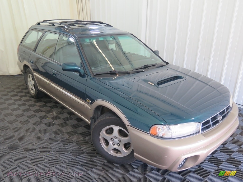 1999 Legacy Outback Wagon - Spruce Green Pearl / Gray photo #4