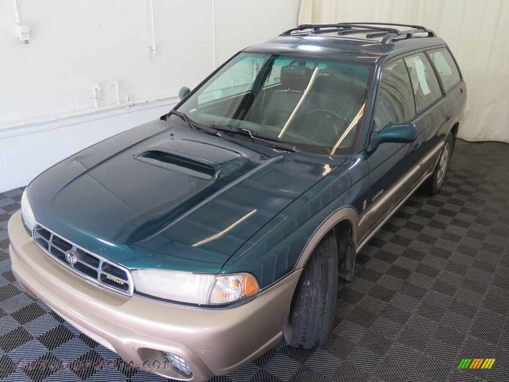1999 Legacy Outback Wagon - Spruce Green Pearl / Gray photo #7