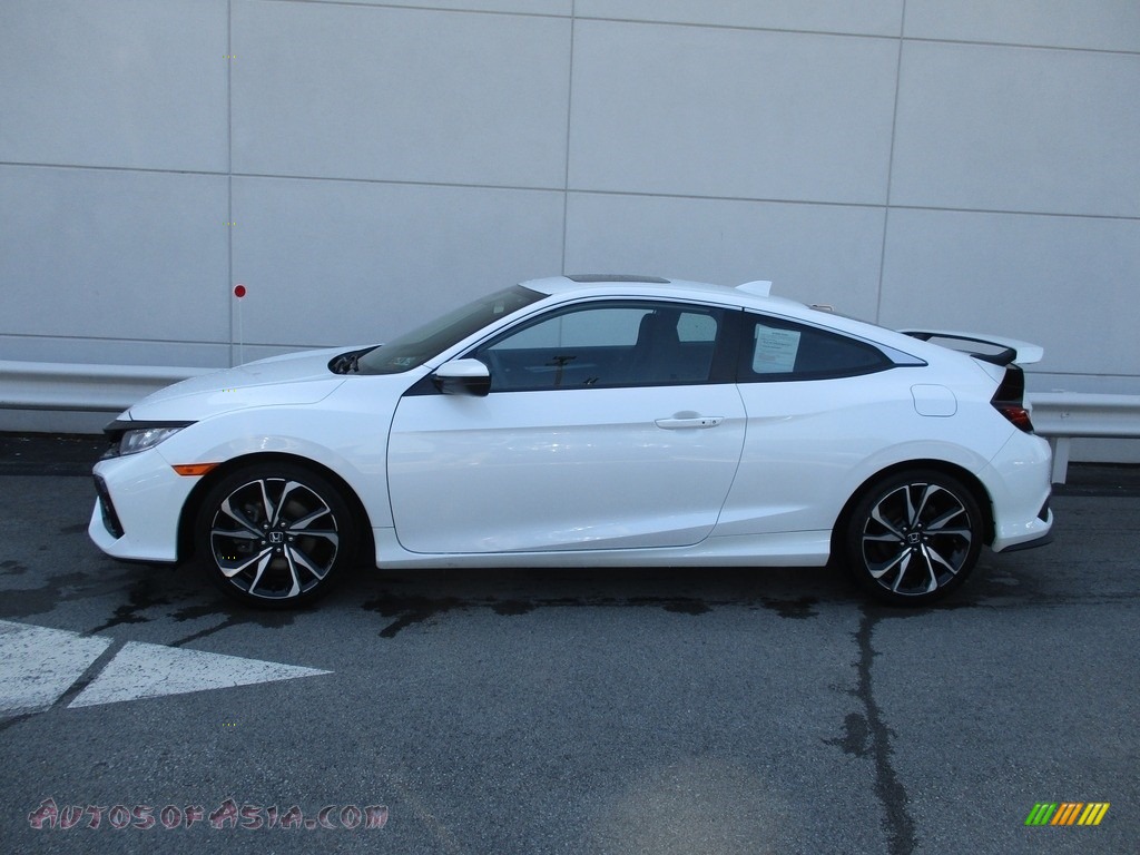 2017 Civic Si Coupe - White Orchid Pearl / Black photo #2