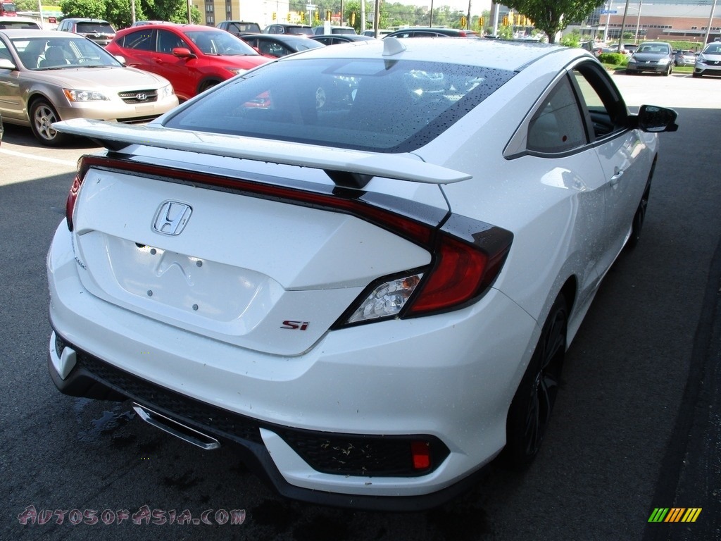 2017 Civic Si Coupe - White Orchid Pearl / Black photo #5