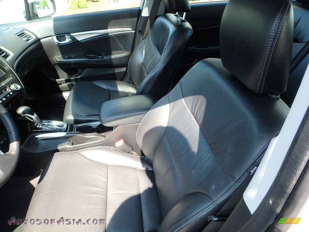 2015 Civic EX-L Sedan - Alabaster Silver Metallic / Black photo #15