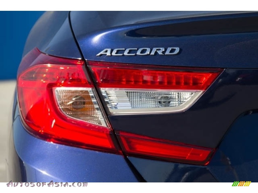 2018 Accord EX Sedan - Obsidian Blue Pearl / Gray photo #7