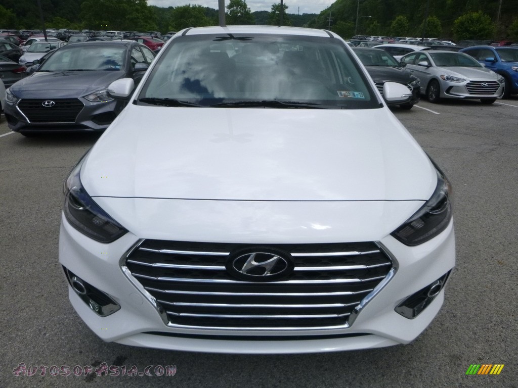 2018 Accent Limited - Frost White Pearl / Black photo #4