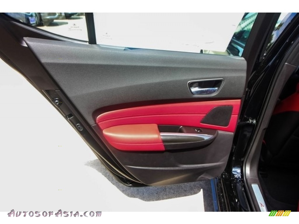 2019 TLX A-Spec Sedan - Crystal Black Pearl / Red photo #19