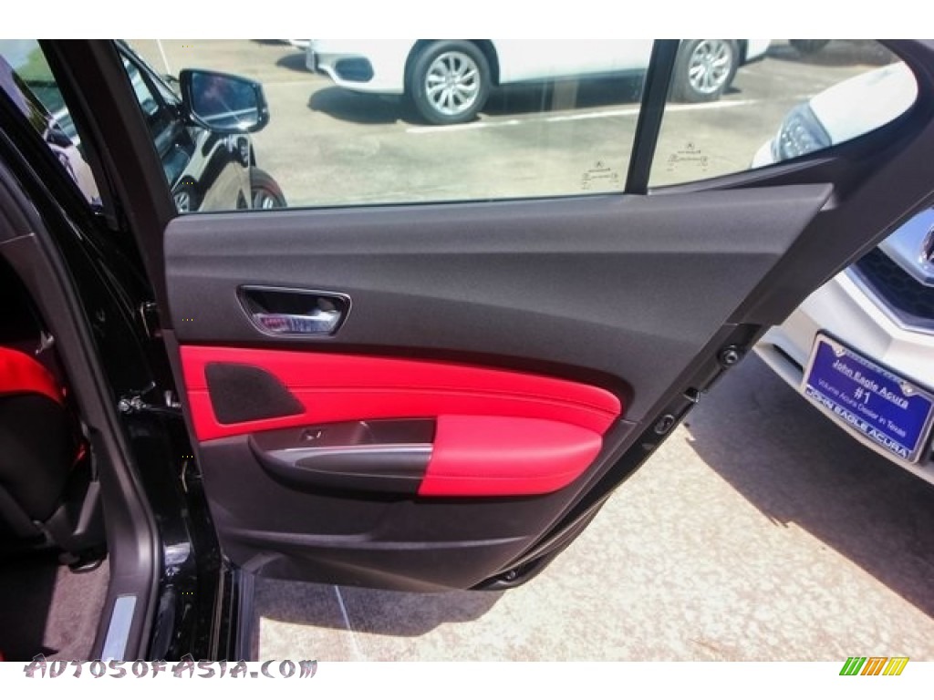 2019 TLX A-Spec Sedan - Crystal Black Pearl / Red photo #22