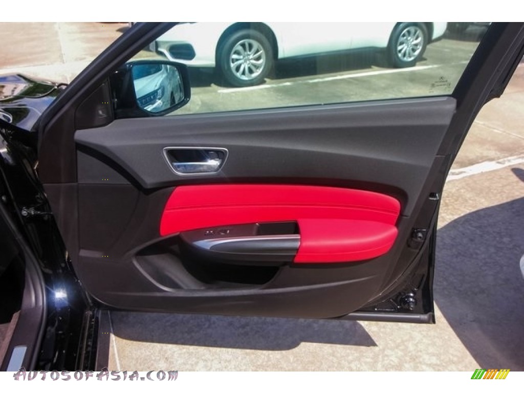 2019 TLX A-Spec Sedan - Crystal Black Pearl / Red photo #24