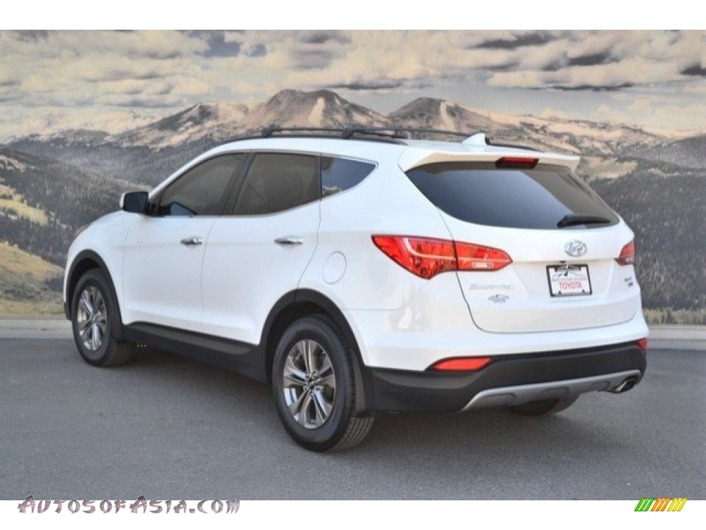 2015 Santa Fe Sport 2.4 AWD - Frost White Pearl / Gray photo #8
