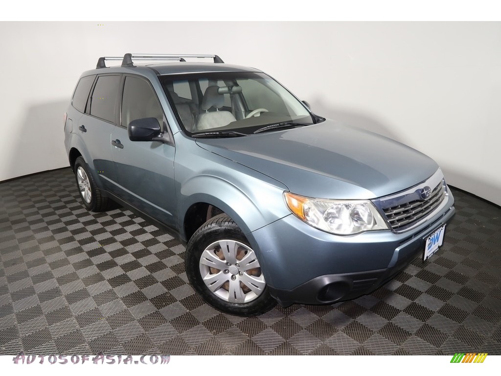 2010 Forester 2.5 X - Newport Blue Pearl / Platinum photo #2