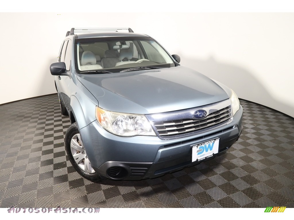 2010 Forester 2.5 X - Newport Blue Pearl / Platinum photo #3