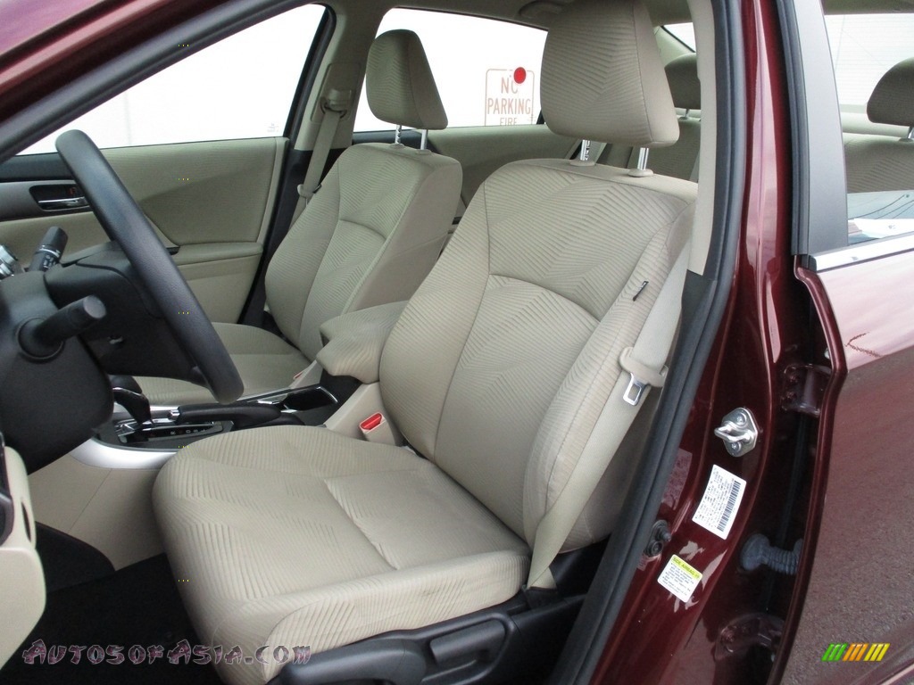 2015 Accord LX Sedan - Basque Red Pearl II / Ivory photo #10