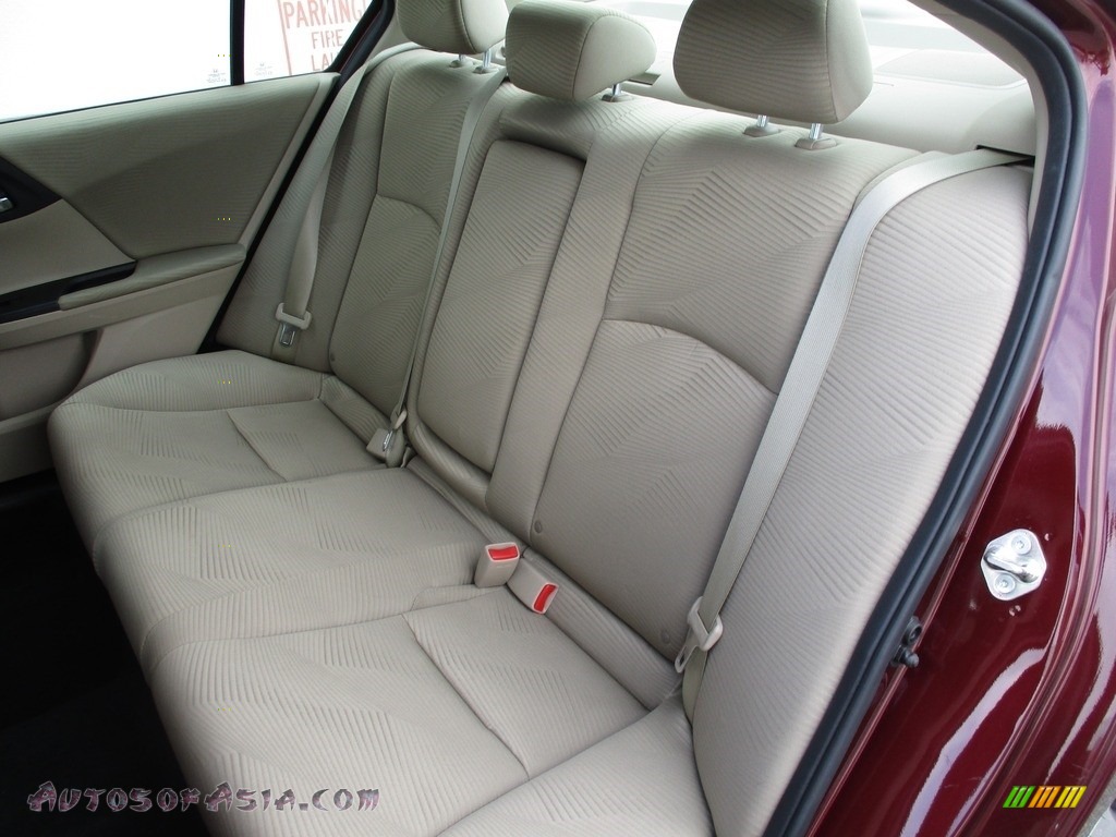 2015 Accord LX Sedan - Basque Red Pearl II / Ivory photo #11