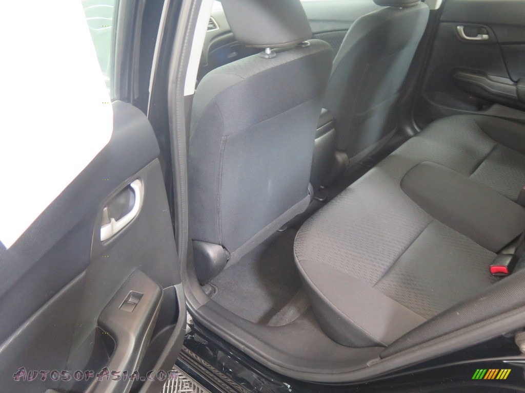 2014 Civic LX Sedan - Crystal Black Pearl / Gray photo #33