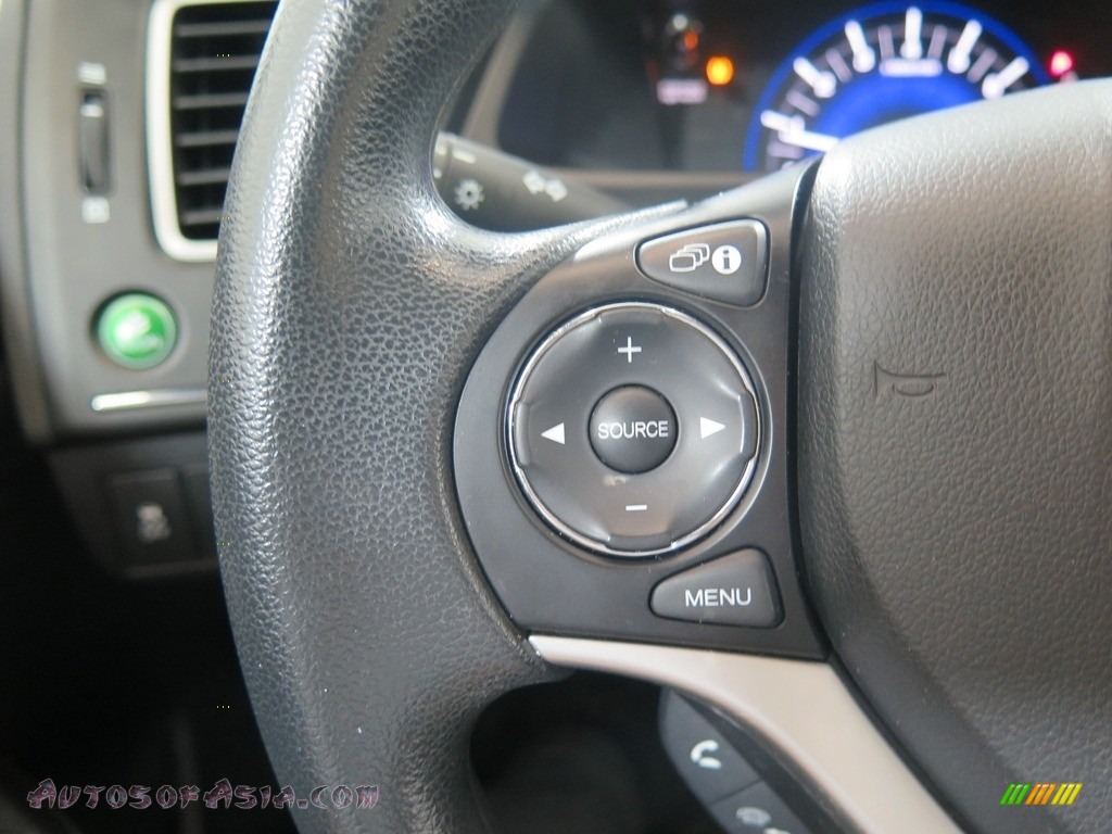 2014 Civic LX Sedan - Crystal Black Pearl / Gray photo #37