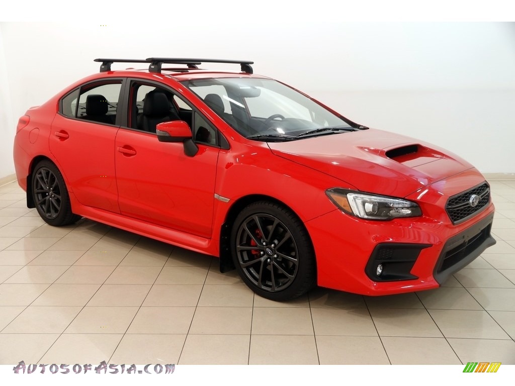 2018 WRX Limited - Pure Red / Carbon Black photo #1