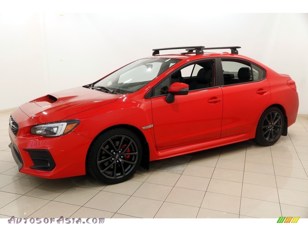 2018 WRX Limited - Pure Red / Carbon Black photo #3