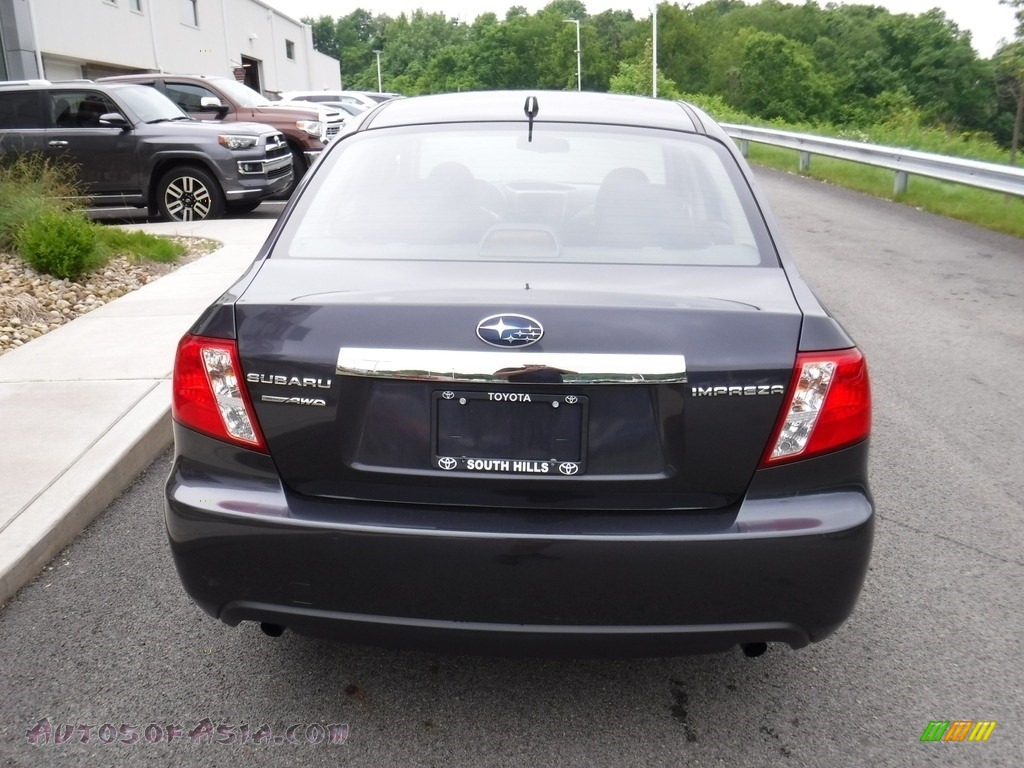 2011 Impreza 2.5i Sedan - Dark Gray Metallic / Carbon Black photo #7