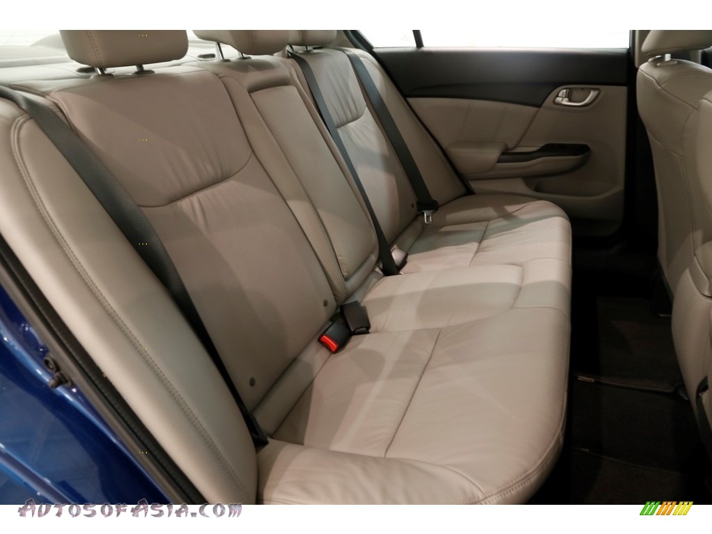 2014 Civic EX-L Sedan - Dyno Blue Pearl / Gray photo #17