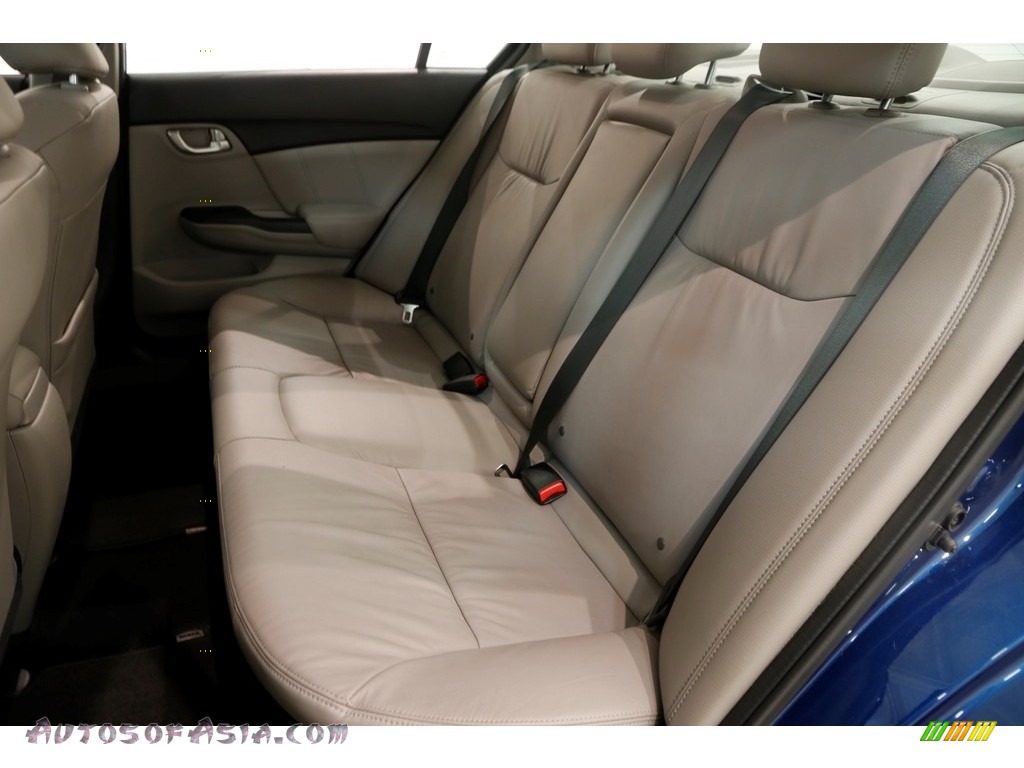 2014 Civic EX-L Sedan - Dyno Blue Pearl / Gray photo #18