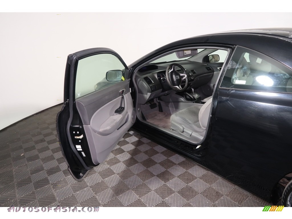 2009 Civic LX Coupe - Crystal Black Pearl / Black photo #24