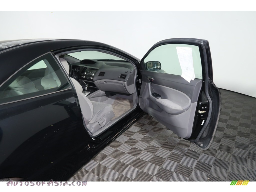 2009 Civic LX Coupe - Crystal Black Pearl / Black photo #25