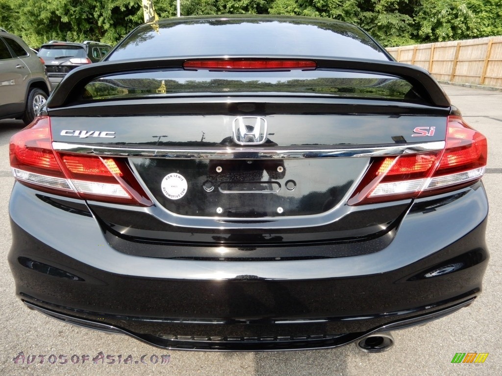 2013 Civic Si Sedan - Crystal Black Pearl / Black photo #4