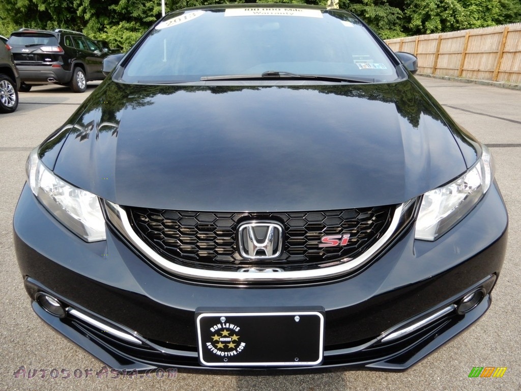 2013 Civic Si Sedan - Crystal Black Pearl / Black photo #9