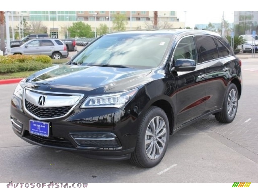 2016 MDX SH-AWD Technology - Crystal Black Pearl / Parchment photo #3