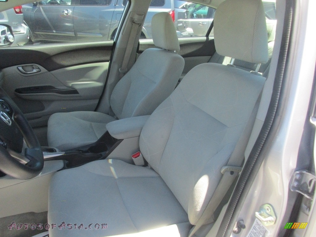 2012 Civic LX Sedan - Alabaster Silver Metallic / Gray photo #8