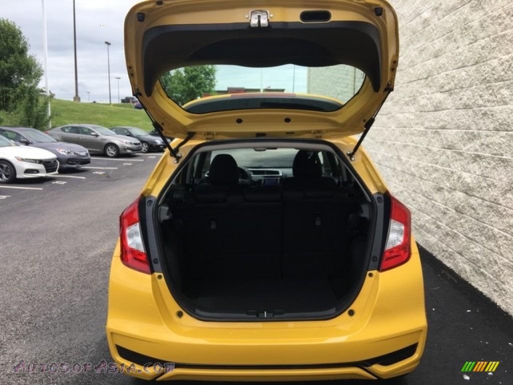 2019 Fit LX - Helios Yellow Pearl / Black photo #20