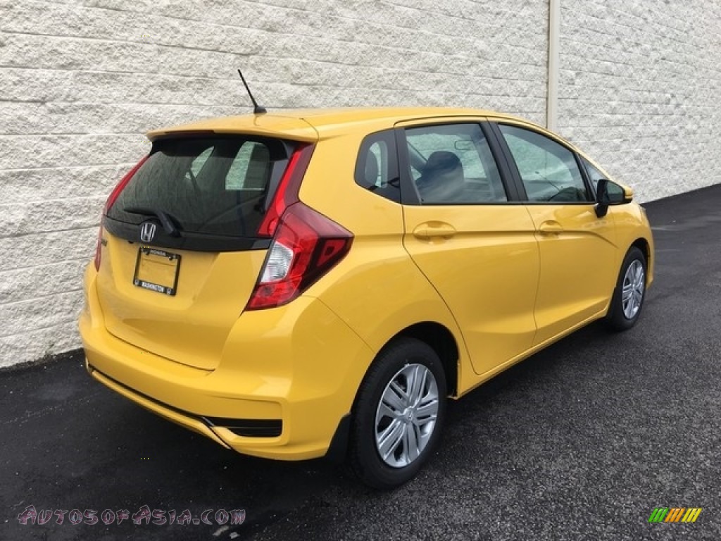 2019 Fit LX - Helios Yellow Pearl / Black photo #4