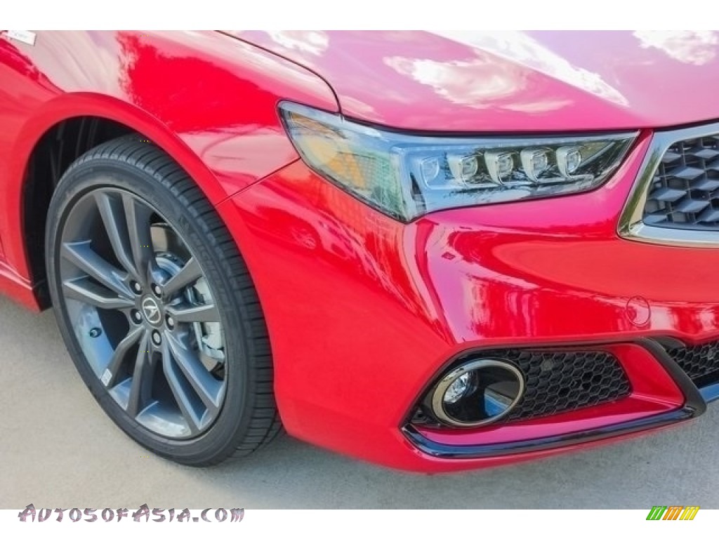 2019 TLX V6 A-Spec Sedan - San Marino Red / Red photo #10