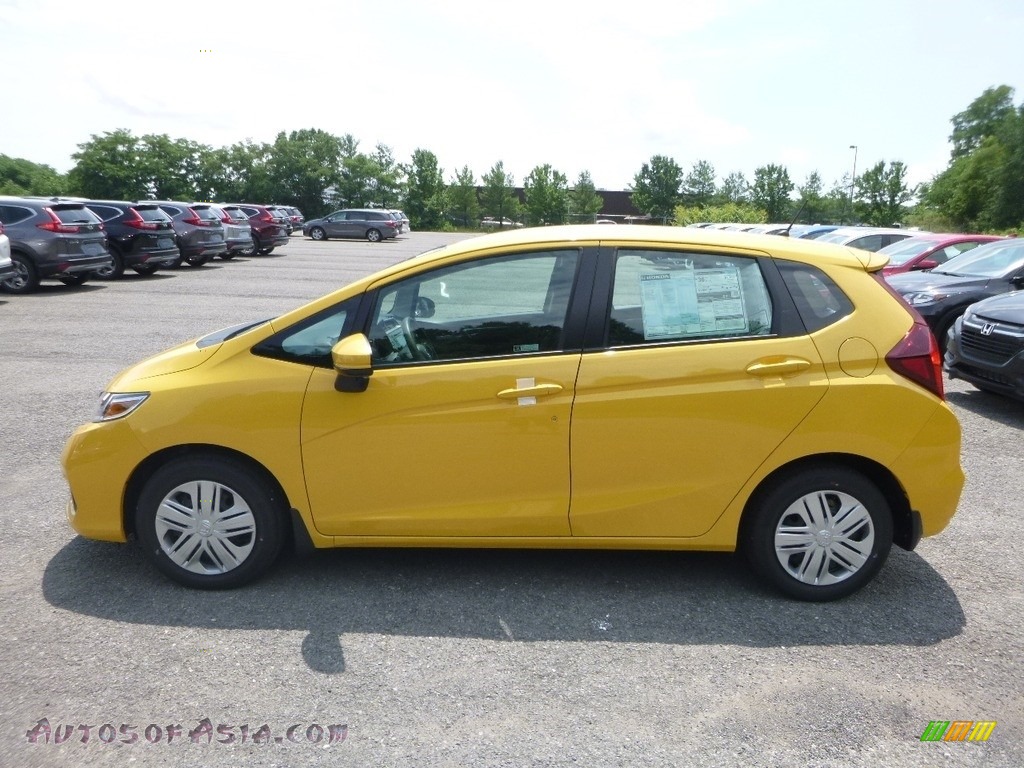 2019 Fit LX - Helios Yellow Pearl / Black photo #2