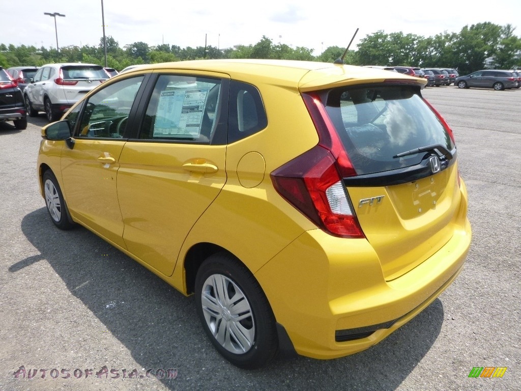 2019 Fit LX - Helios Yellow Pearl / Black photo #3