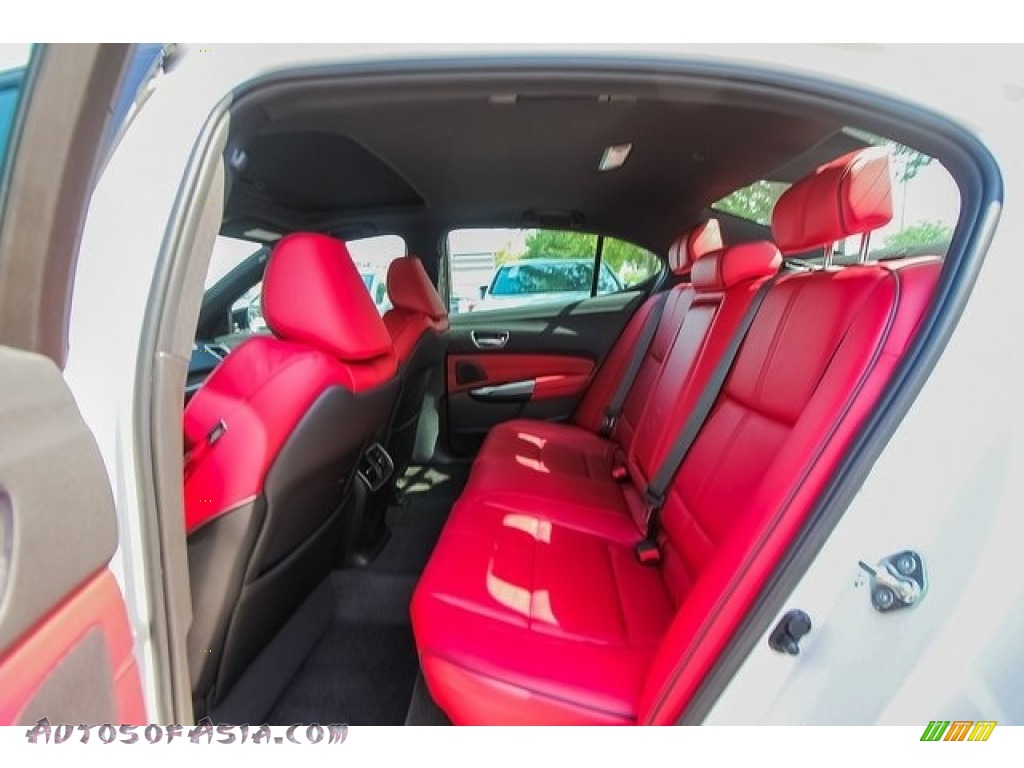 2019 TLX A-Spec Sedan - Platinum White Pearl / Red photo #22