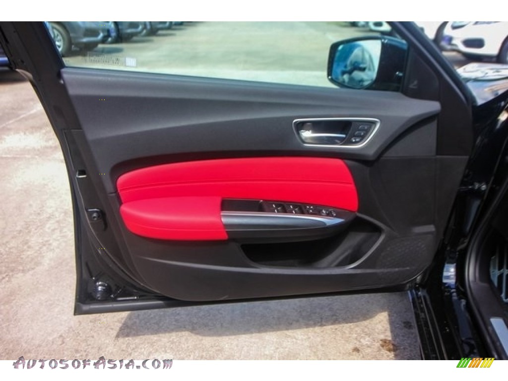 2019 TLX A-Spec Sedan - Crystal Black Pearl / Red photo #17