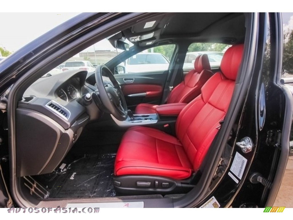 2019 TLX A-Spec Sedan - Crystal Black Pearl / Red photo #18