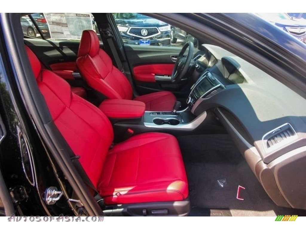2019 TLX A-Spec Sedan - Crystal Black Pearl / Red photo #25