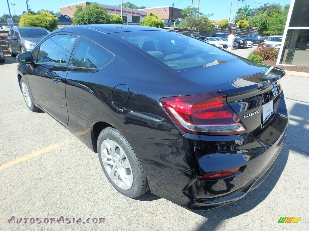 2015 Civic LX Coupe - Crystal Black Pearl / Black photo #3
