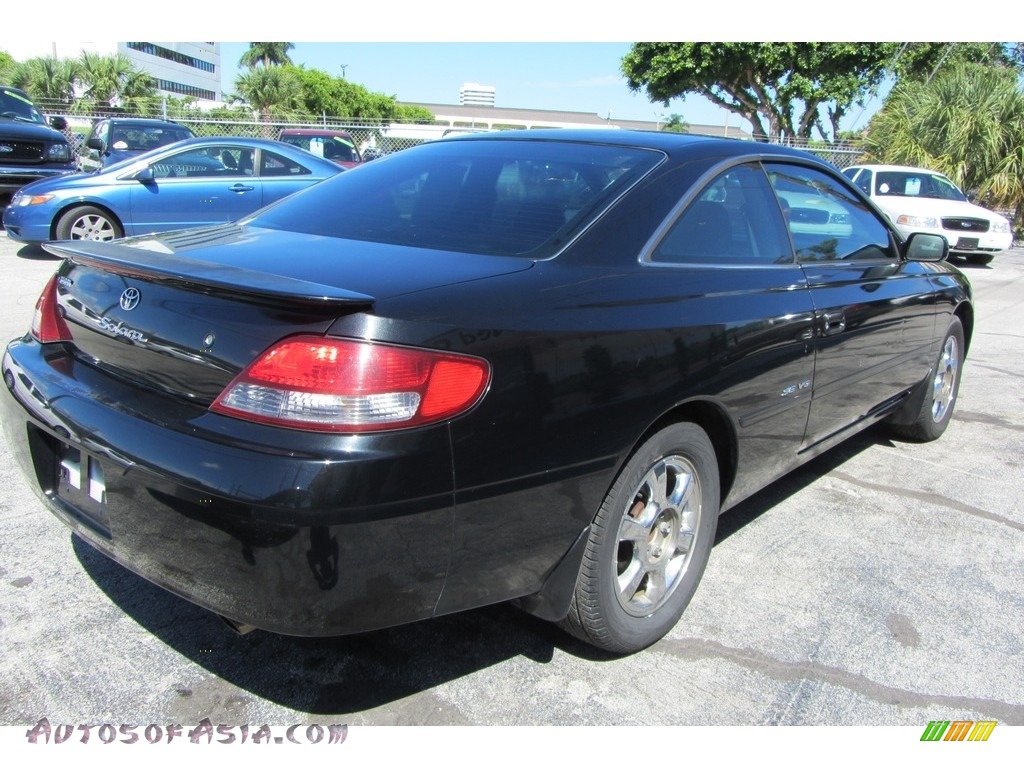 2000 Solara SE V6 Coupe - Black Sand Pearl / Charcoal photo #6