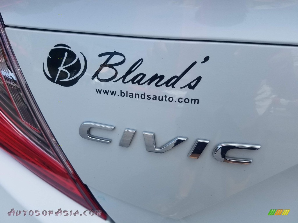 2016 Civic EX-L Sedan - White Orchid Pearl / Black photo #41