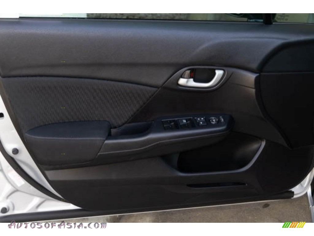 2015 Civic LX Sedan - Alabaster Silver Metallic / Black photo #25