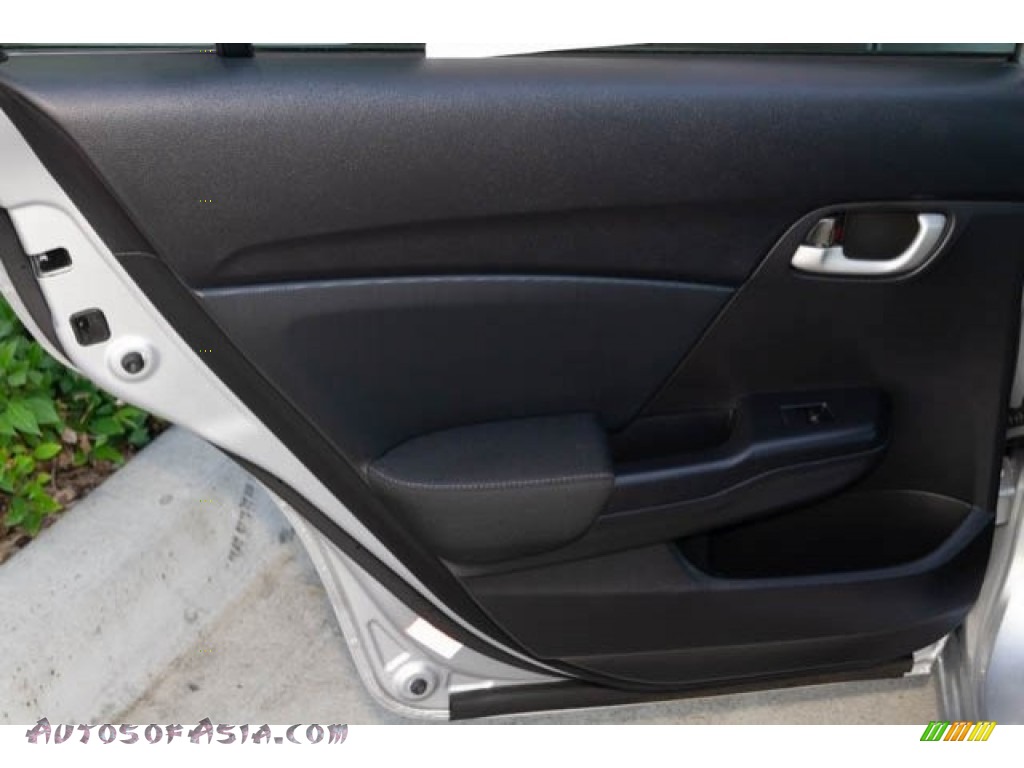 2015 Civic LX Sedan - Alabaster Silver Metallic / Black photo #27
