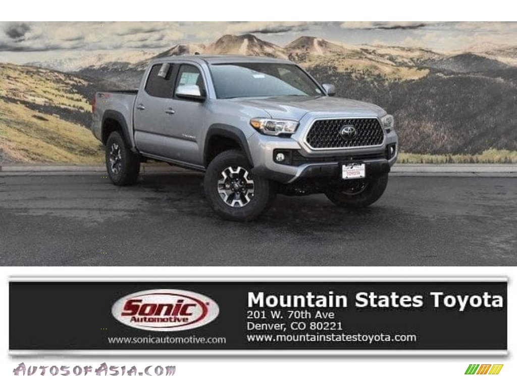 Silver Sky Metallic / Cement Gray Toyota Tacoma TRD Off Road Double Cab 4x4