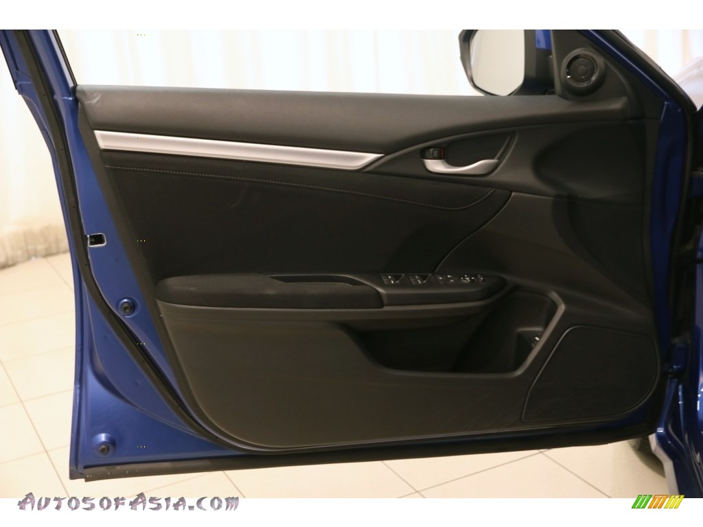 2016 Civic EX Sedan - Aegean Blue Metallic / Black photo #4